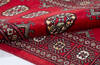 Bokhara Red Runner Hand Knotted 27 X 122 Area Rug 700-155623 Thumb 5
