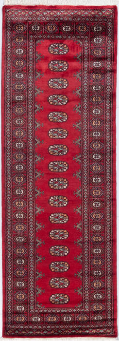 Bokhara Red Runner Hand Knotted 27 X 79 Area Rug 700-155625 Image 0