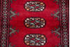 Bokhara Red Runner Hand Knotted 27 X 79 Area Rug 700-155625 Thumb 4