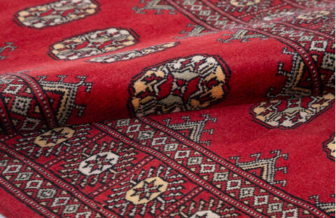 Bokhara Red Runner Hand Knotted 27 X 710 Area Rug 700-155626 Image 5