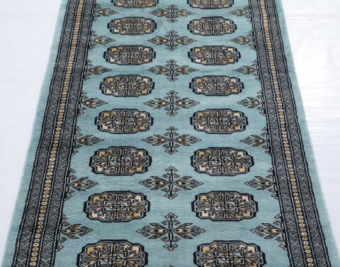 Bokhara Red Runner Hand Knotted 27 X 80 Area Rug 700-155627 Image 2