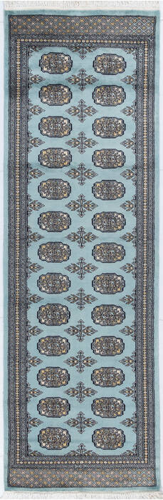 Bokhara Red Runner Hand Knotted 27 X 80 Area Rug 700-155627 Image 0