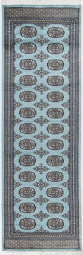 Bokhara Red Runner Hand Knotted 2'7" X 8'0"  Area Rug 700-155627