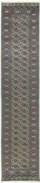 Bokhara Red Runner Hand Knotted 2'7" X 12'0"  Area Rug 700-155628