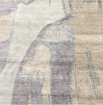 Bhadohi Multicolor Hand Knotted 7'10" X 9'8"  Area Rug 902-155629