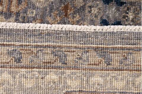Ziegler Light Gray Hand Knotted 81 X 101 Area Rug 254-155637 Image 1