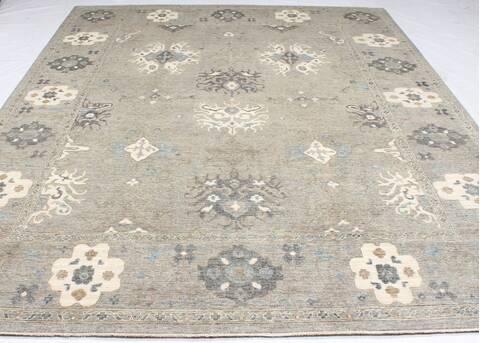 Ziegler Grey Hand Knotted 80 X 102 Area Rug 254-155638 Image 4
