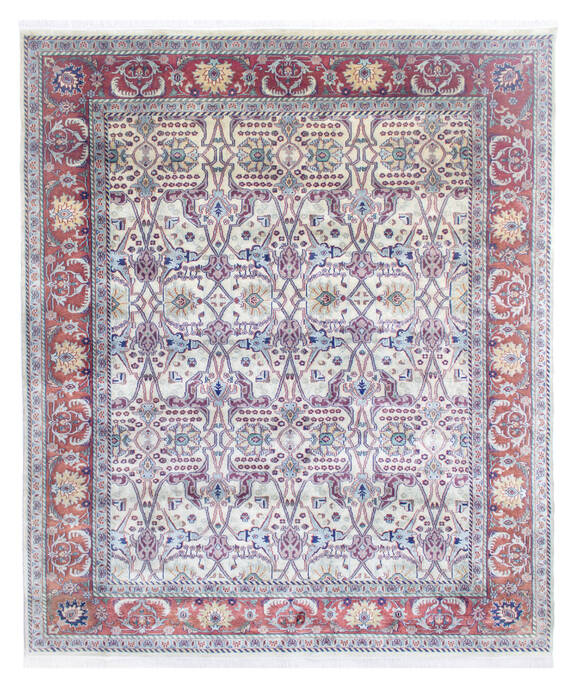 Bhadohi Multicolor Hand Knotted 82 X 910 Area Rug 902-155640 Image 0