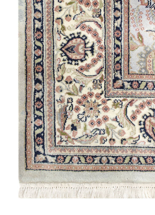 Bhadohi Multicolor Hand Knotted 67 X 90 Area Rug 902-155641 Image 2