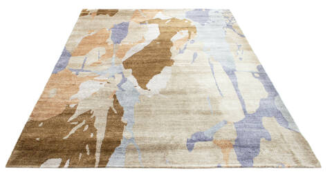 Bhadohi Multicolor Hand Knotted 82 X 910 Area Rug 902-155643 Image 1