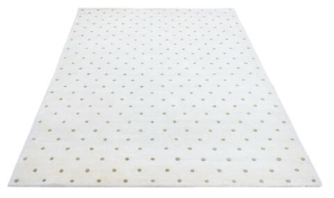 Bhadohi White Hand Knotted 47 X 67 Area Rug 902-155648 Image 1