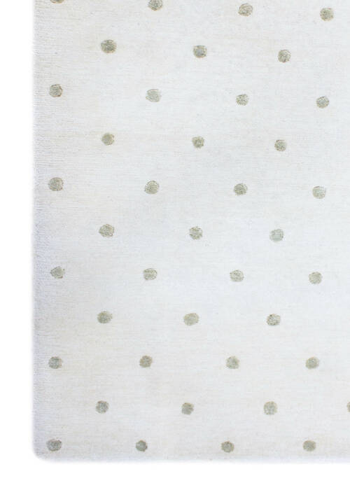 Bhadohi White Hand Knotted 47 X 67 Area Rug 902-155648 Image 2