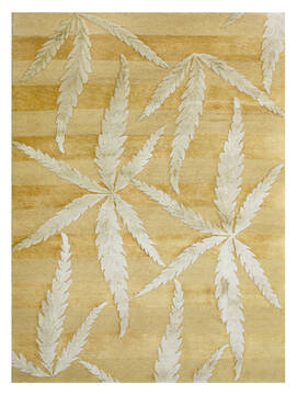 Bhadohi Multicolor Hand Knotted 3'11" X 5'9"  Area Rug 902-155650