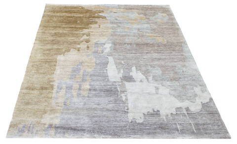 Bhadohi Multicolor Hand Knotted 80 X 910 Area Rug 902-155656 Image 1