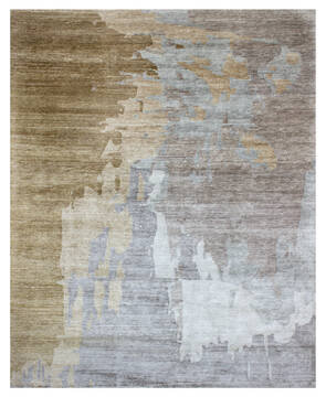 Bhadohi Multicolor Hand Knotted 8'0" X 9'10"  Area Rug 902-155656