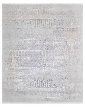 Bhadohi Multicolor Hand Knotted 7'10" X 9'10"  Area Rug 902-155658