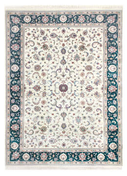 Bhadohi Multicolor Hand Knotted 5'11" X 9'0"  Area Rug 902-155659