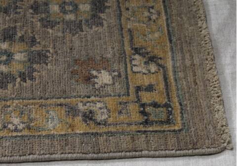 Ziegler Grey Hand Knotted 81 X 100 Area Rug 254-155660 Image 2