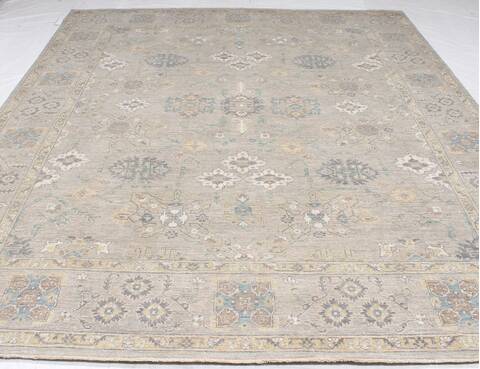 Ziegler Grey Hand Knotted 81 X 100 Area Rug 254-155660 Image 4