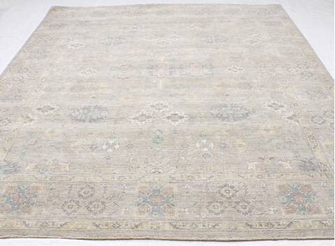 Ziegler Grey Hand Knotted 81 X 100 Area Rug 254-155660 Image 5