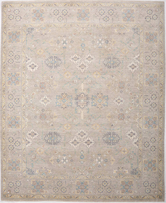 Ziegler Grey Hand Knotted 81 X 100 Area Rug 254-155660 Image 0