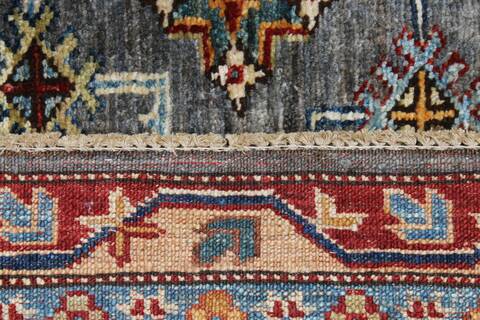 Kazak Grey Hand Knotted 50 X 68 Area Rug 254-155665 Image 1
