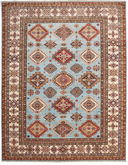 Kazak Blue Hand Knotted 79 X 101 Area Rug 254-155666 Image 0