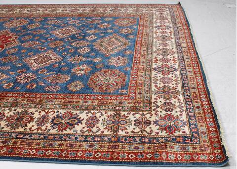 Kazak Blue Hand Knotted 97 X 124 Area Rug 254-155667 Image 2