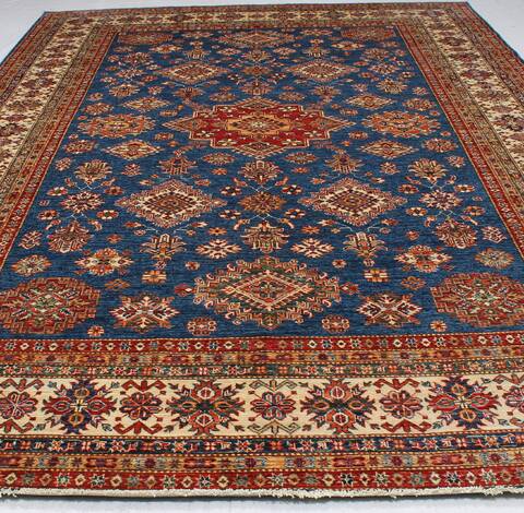 Kazak Blue Hand Knotted 97 X 124 Area Rug 254-155667 Image 3