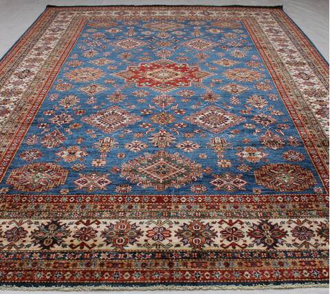 Kazak Blue Hand Knotted 97 X 124 Area Rug 254-155667 Image 4