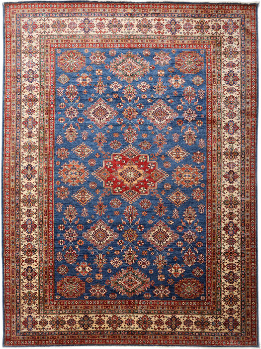 Kazak Blue Hand Knotted 97 X 124 Area Rug 254-155667 Image 0
