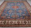 Kazak Blue Hand Knotted 97 X 124 Area Rug 254-155667 Thumb 4