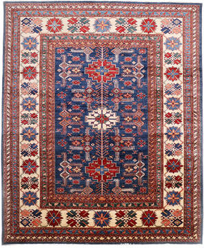 Kazak Light Gray Hand Knotted 8'0" X 9'8"  Area Rug 254-155668