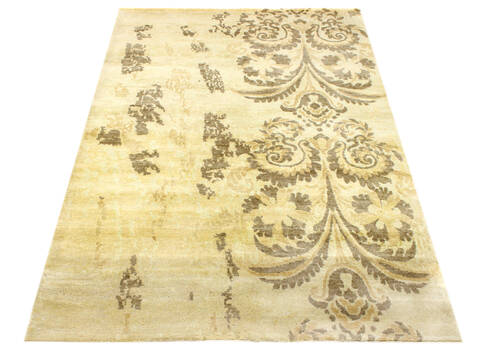 Bhadohi Multicolor Hand Knotted 411 X 710 Area Rug 902-155672 Image 1