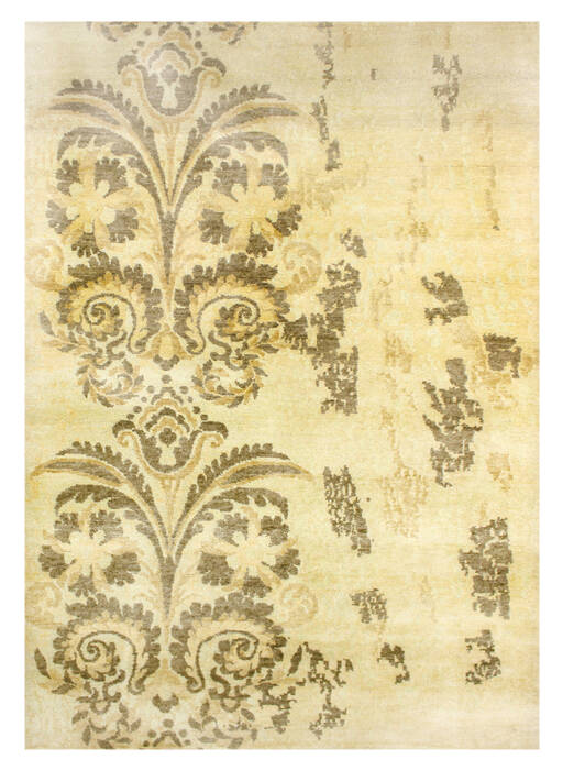 Bhadohi Multicolor Hand Knotted 411 X 710 Area Rug 902-155672 Image 0