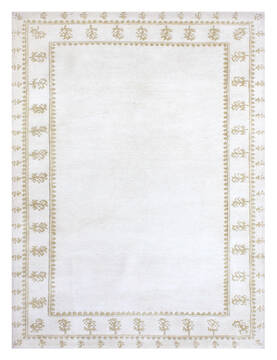 Bhadohi Multicolor Hand Knotted 4'1" X 5'11"  Area Rug 902-155673