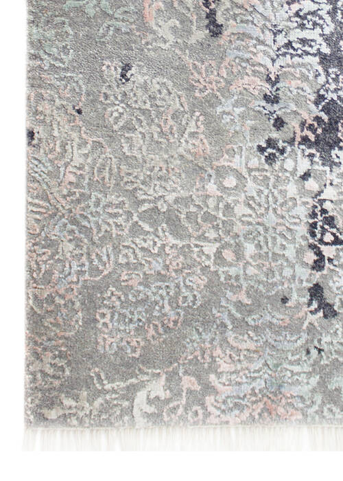 Bhadohi Multicolor Hand Knotted 80 X 100 Area Rug 902-155674 Image 2