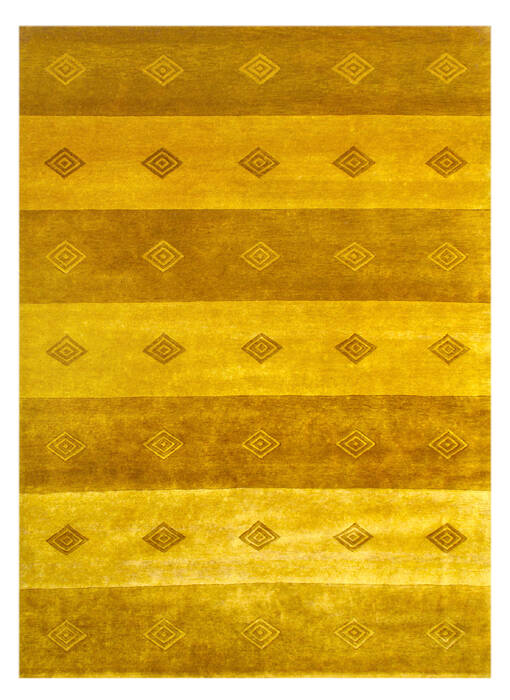 Bhadohi Yellow Hand Knotted 41 X 59 Area Rug 902-155676 Image 0