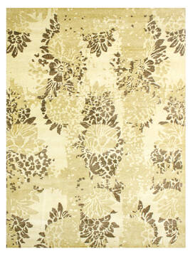 Bhadohi Multicolor Hand Knotted 4'11" X 7'9"  Area Rug 902-155677