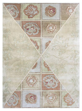 Bhadohi Multicolor Hand Knotted 4'1" X 5'11"  Area Rug 902-155680