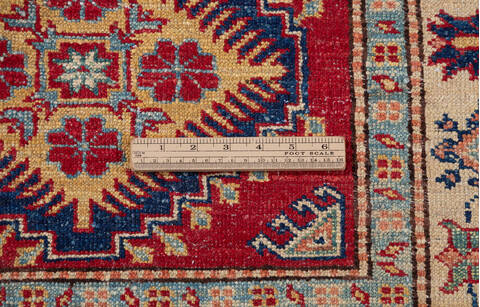 Kazak Red Hand Knotted 29 X 40 Area Rug 700-155683 Image 7
