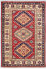 Kazak Red Hand Knotted 29 X 40 Area Rug 700-155683 Thumb 0