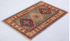 Kazak Green Hand Knotted 210 X 42 Area Rug 700-155685 Thumb 2