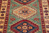 Kazak Green Hand Knotted 210 X 42 Area Rug 700-155685 Thumb 3