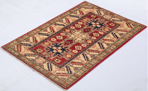 Kazak Red Hand Knotted 210 X 41 Area Rug 700-155688 Image 2