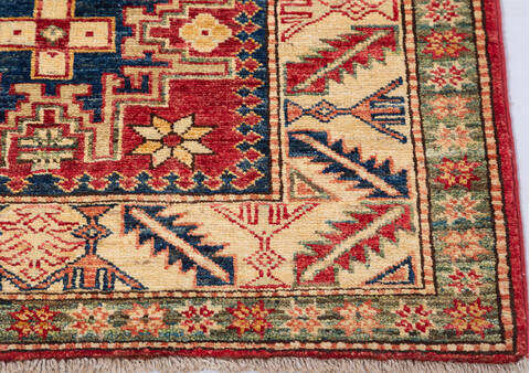 Kazak Red Hand Knotted 210 X 41 Area Rug 700-155688 Image 4