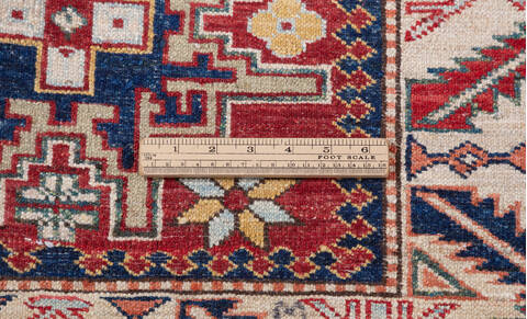 Kazak Red Hand Knotted 210 X 41 Area Rug 700-155688 Image 7