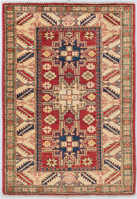 Kazak Red Hand Knotted 210 X 41 Area Rug 700-155688 Image 0