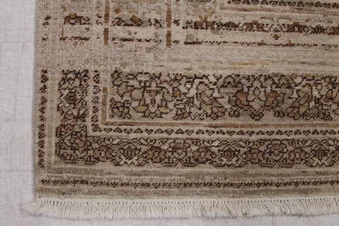 Modern Beige Hand Knotted 80 X 100 Area Rug 254-155694 Image 4
