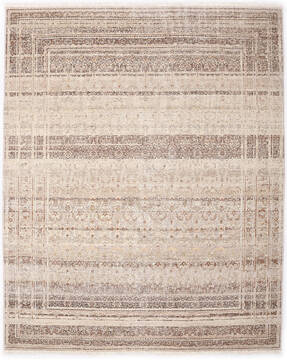 Modern Beige Hand Knotted 8'0" X 10'0"  Area Rug 254-155694